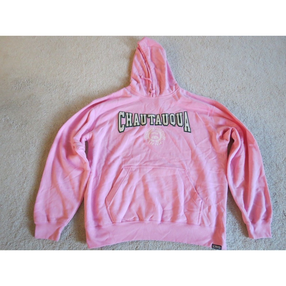 Gear for Sports Big Cotton Pink Hoodie Chautauqua Institution New York XL